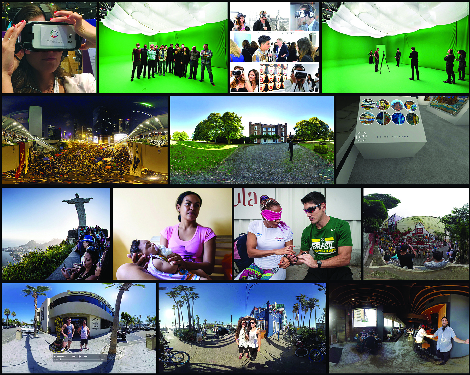 360-degree video news images